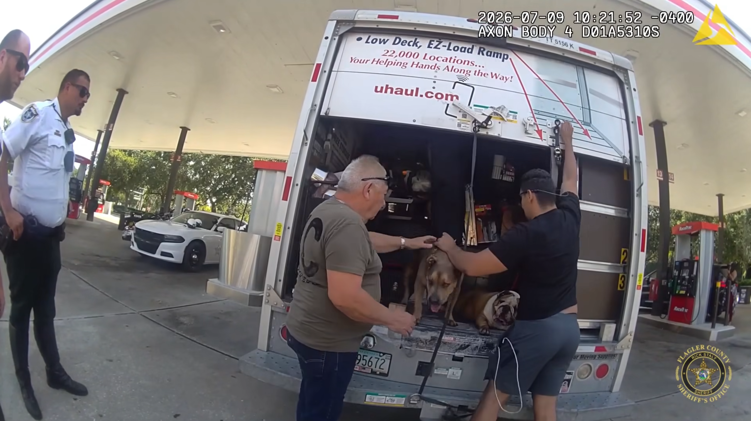 2 Miami men arrested after dogs found trapped in sweltering U-Haul in Flagler County